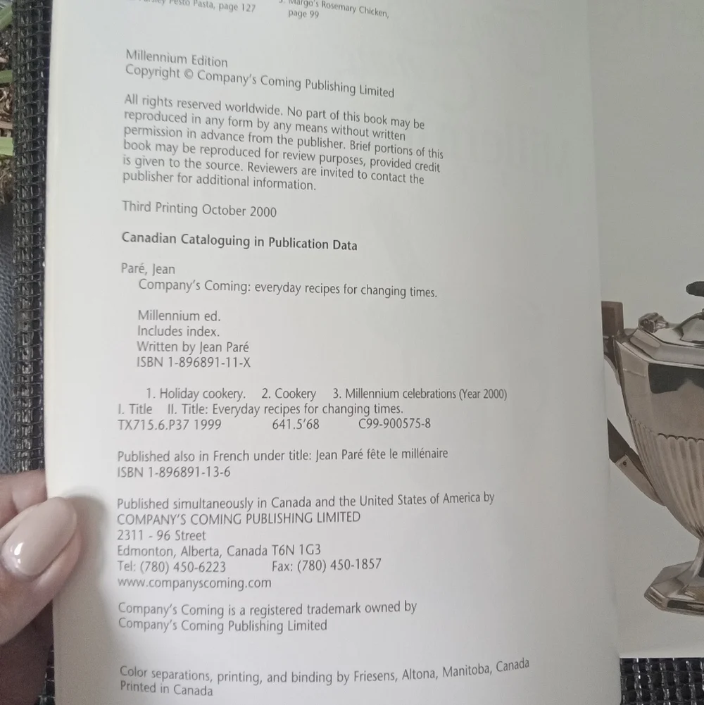 Company's Coming Millennium Edition Cookbook - Picture 3 of 5